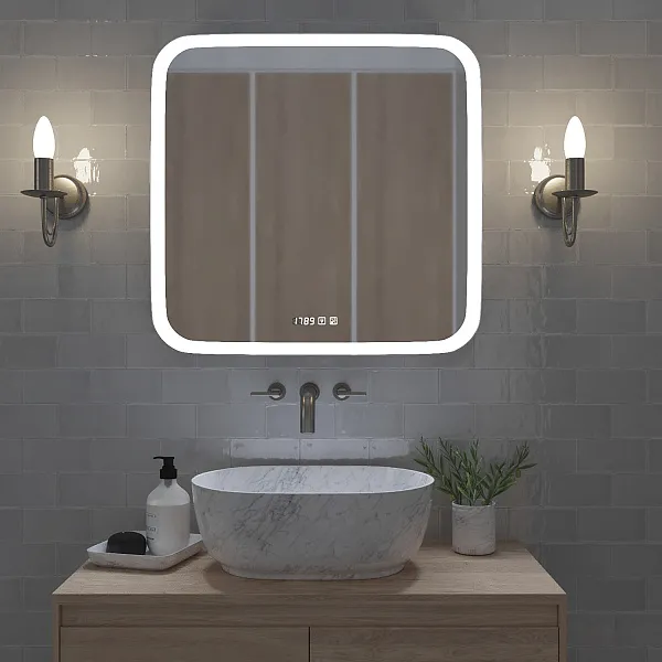 Зеркало Mixline Стив-3 68,50x70 4620001989904 с подсветкой фото 2