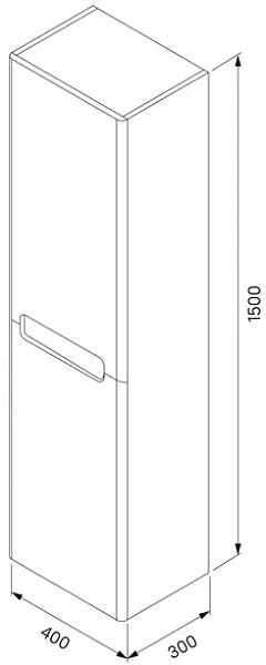 Шкаф-пенал Iddis Edifice 40х150 EDI40W0i97 фото 6