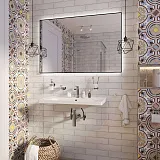 Зеркало Wellsee 7 Rays' Spectrum 80x55 см 172200930 c подсветкой за полотном фото 6