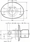Термостат Jacob Delafon Salute E75086-CP для душа с внутренней частью фото 2