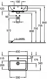 Рукомойник Geberit Renova Compact 45 см 276145000 фото 5