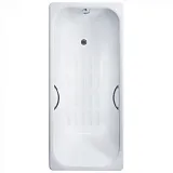 Ванна чугунная Delice Aurora 170x70 DLR230605R-AS с отверстиями под ручки и антискользящим покрытием фото 1