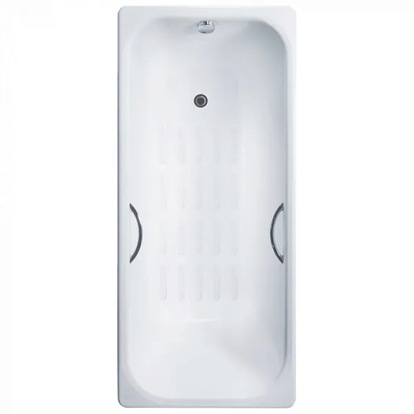 Ванна чугунная Delice Aurora 170x70 DLR230605R-AS с отверстиями под ручки и антискользящим покрытием фото 1