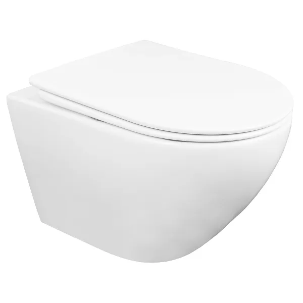 Унитаз Azario Fatto AZ-1049WS подвесной безободковый с сиденьем микролифт фото 1