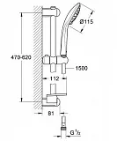 Душевой гарнитур Grohe Euphoria 110 Duo 27242001 фото 2