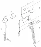 Смеситель Am.Pm Sunny F85C03000 для раковины с гигиеническим душем фото 7