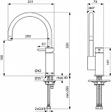 Смеситель Ideal Standard Mara A9020AA для кухонной мойки фото 4