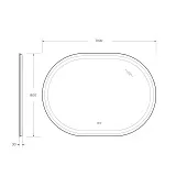 Зеркало Cezares Glubileo 110x80 CZR-SPC-GIUBILEO-1100-800-TCH-WARM с подсветкой фото 6