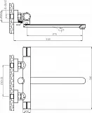 Смеситель Agger Slim A2221100 универсальный фото 2