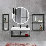 Зеркало Cezares Cadro 90x90 CZR-SPC-CADRO-900-LED-TCH-WARM с подсветкой c подогревом фото 7