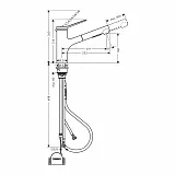 Смеситель Hansgrohe Zesis M33 74803670 для кухонной мойки фото 2