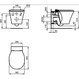 Унитаз Ideal Standard Connect Air AquaBlade E005401 подвесной безободковый фото 4