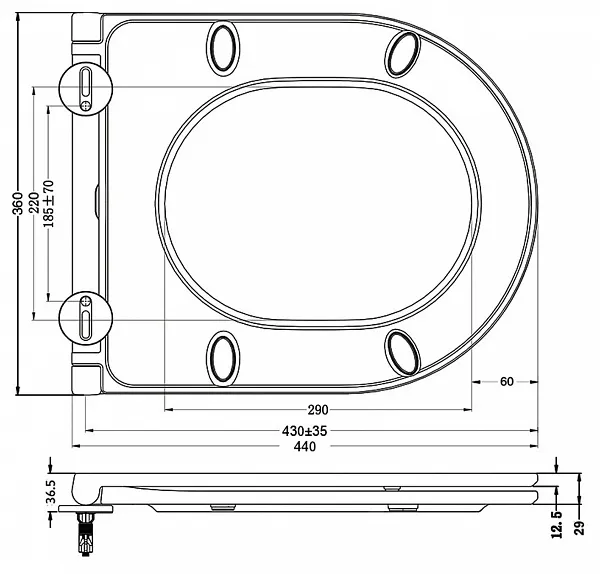 Крышка-сиденье Lavinia Boho 33290700 с микролифтом фото 2