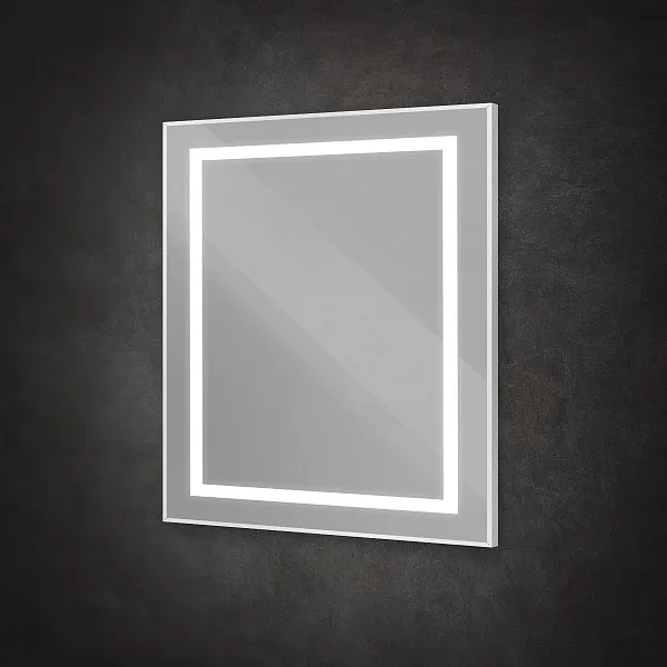 Зеркало BelBagno Kraft 80x80 SPC-KRAFT-800-800-SENS-AL с подсветкой фото 4