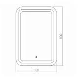 Зеркало Mixline Мальта 55x55 4620001985296 с подсветкой фото 2