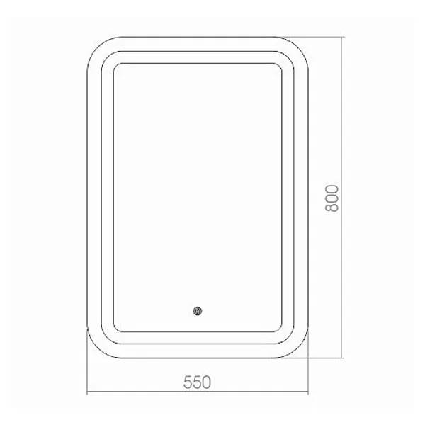 Зеркало Mixline Мальта 55x55 4620001985296 с подсветкой фото 2