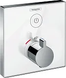 Термостат Hansgrohe ShowerSelect Glass 15737400 для душа с внутренней частью фото 1