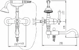 Смеситель Cezares Margot MARGOT-PBV2-03/24-Bi/A на борт ванны фото 2