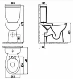 Бачок для унитаза Creavit Sedef SD410-00CB00E-0000 фото 2