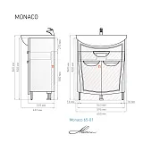 Тумба под раковину Alavann Monaco 60 см ALV0183001 фото 4