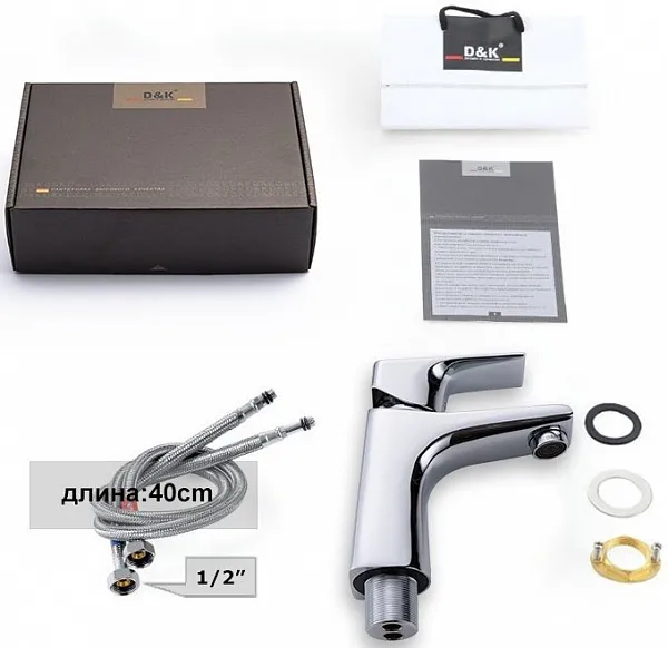 Смеситель D&K Rhein Hertz DA1292101 для раковины фото 3