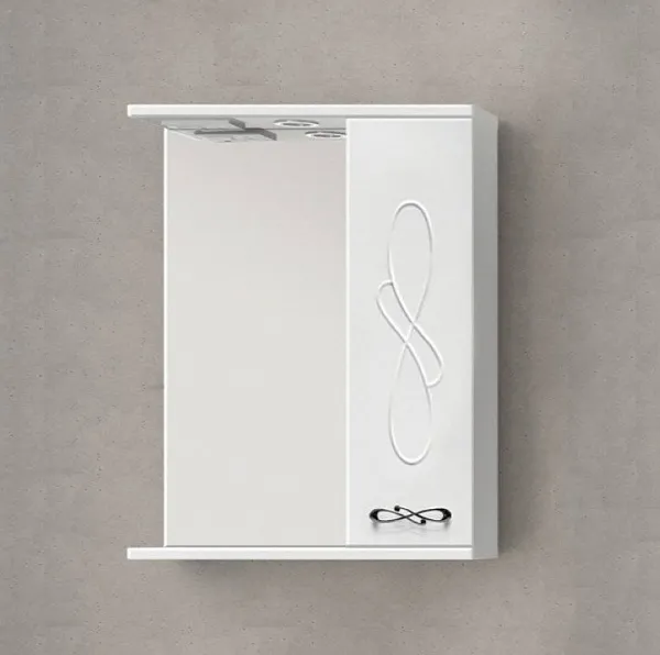 Зеркало Style Line Венеция 65x83 ЛС-00000262 правое с полочкой и подсветкой фото 3