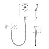 Смеситель Lemark Minima LM3803C для ванны с душем фото 2