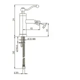 Смеситель для биде PAINI Duomo 88CR304 фото 4
