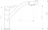 Смеситель ZorG Sanitary ZR 401 KF для кухонной мойки фото 2
