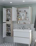 Шкаф-пенал Акватон Сканди 35x80 см белый / светлое дерево 1A255003SDB20 фото 5
