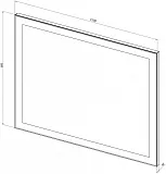 Зеркало Aquanet Алассио New 110x85 249348 с подсветкой фото 3