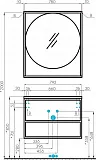 Зеркало Акватон Лофт Фабрик 80x90 см 1A242602LTDU0 фото 4