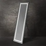 Зеркало BelBagno Kraft 55x169,5 SPC-KRAFT-555-1700-TCH-PIA-NERO с подсветкой фото 4