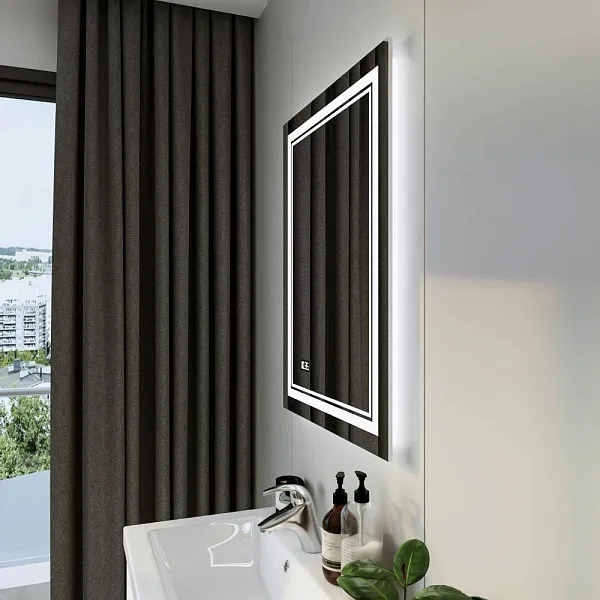 Зеркало Бриклаер Эстель-2 60х80 4627125414282 с подсветкой фото 8