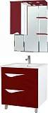 Зеркало-шкаф Bellezza Эйфория 80 L красный фото 2