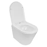 Унитаз Azario Teramo AZ-0053-UQ3 подвесной безободковый с сиденьем микролифт фото 2