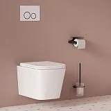 Клавиша смыва Iddis Unifix UNI03WBi77 белая матовая фото 2