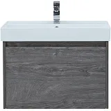 Мебель для ванной Aquanet Nova Lite 60 подвесная или напольная с 1-м ящиком дуб рошелье фото 2