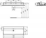 Раковина Ideal Standard Conca 120 см T384101 фото 6