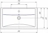 Раковина СаНта Фостер 81 см Фостер80 фото 7