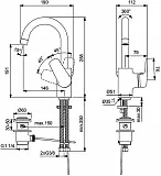 Смеситель Ideal Standard Ceraflex B1716AA для раковины с донным клапаном фото 3
