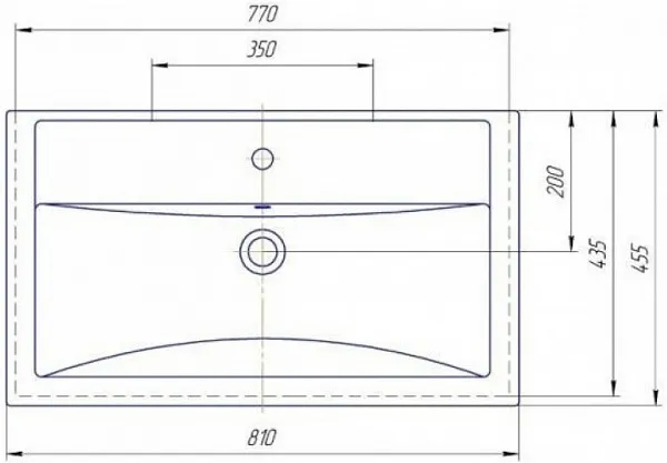 Раковина СаНта Фостер 81 см Фостер80 фото 7