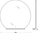 Зеркало BelBagno 100x100 SPC-RNG-1000-LED-TCH-MENS с подсветкой с полочкой фото 8