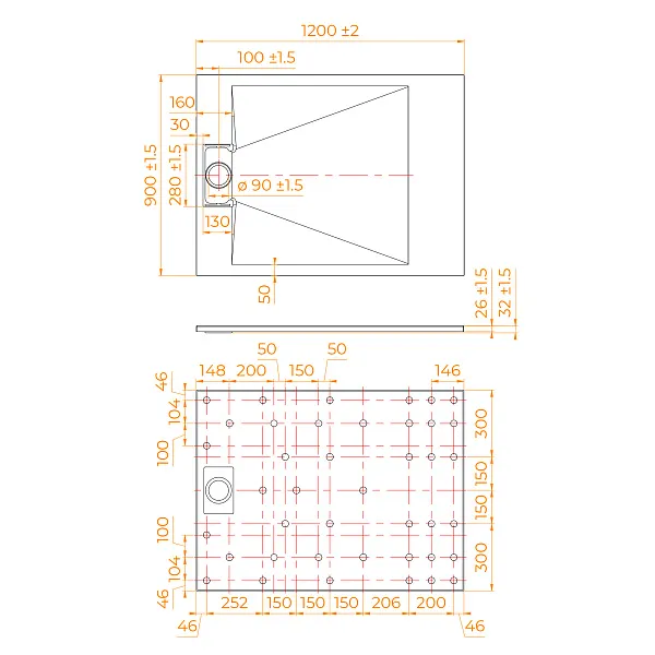 Душевой поддон RGW SMC 553702912-04 фото 2