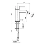 Смеситель для биде PAINI Cox 78PW304O фото 4