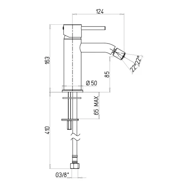 Смеситель для биде PAINI Cox 78PW304O фото 4