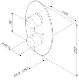 Смеситель Am.Pm Awe F1590000 для душа с термостатом фото 2