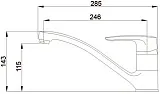 Смеситель Raiber Zenos R1101 для кухонной мойки фото 3