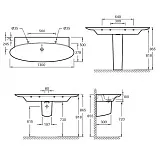 Раковина Jacob Delafon Presqu'ile E4445-00 130х50 см фото 4
