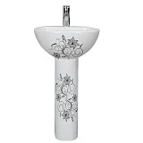 Раковина SANITA LUXE Art lux flora 48х48 см. ARTSLWB10 фото 3